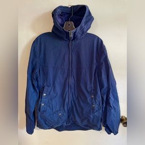 Pretty Green Navy Blue Parka - Large Liam Gallagher